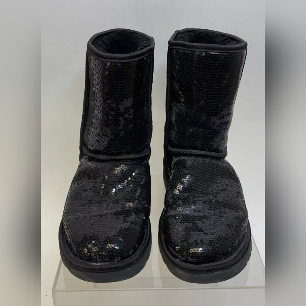 Ugg Designer Sequins Black Shearling Winter Sheep… - image 2